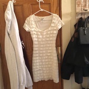 White body con dress